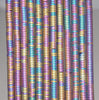 4X1MM Matte Rainbow Hematite Gemstone Heishi Wave Rondelle Slice Loose Beads 16 inch Full Strand (80000031-A36)