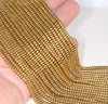 3X2MM Gold Hematite Gemstone Rondelle Loose Beads 16 inch Full Strand (80000036-A36)