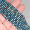 3X2MM Matte Green Hematite Gemstone Rondelle Loose Beads 16 inch Full Strand (80000046-A37)