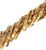 4X4MM Gold Hematite Gemstone Square Loose Beads 16 inch Full Strand (80000049-A37)