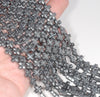 8MM Black Hematite Gemstone Cross Loose Beads 15.5 inch Full Strand (80000076-A38)
