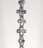 8MM Black Hematite Gemstone Cross Loose Beads 15.5 inch Full Strand (80000076-A38)