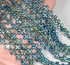 8MM Green Hematite Gemstone Cross Loose Beads 15.5 inch Full Strand (80000081-A38)