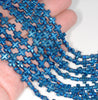 8MM Blue Hematite Gemstone Cross Loose Beads 15.5 inch Full Strand (80000082-A38)