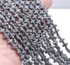 8MM Matte Black Hematite Gemstone Cross Loose Beads 15.5 inch Full Strand (80000083-A38)