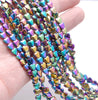8MM Rainbow Hematite Gemstone Love Heart Loose Beads 16 inch Full Strand (80000101-A38)
