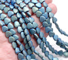 8MM Matte Green Hematite Gemstone Love Heart Loose Beads 16 inch Full Strand (80000109-A39)