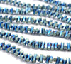 6X3MM Matte Green Hematite Gemstone Side Drill Hexagon Tube Loose Beads 16 inch Full Strand (80000178-A42)