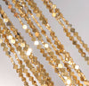 3X1MM Gold Hematite Gemstone Leaf Clover Loose Beads 16 inch Full Strand (80000278-A47)