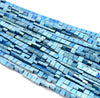 4X2MM Matte Green Hematite Gemstone Square Flat Loose Beads 16 inch Full Strand (80000288-A48)