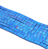 4X2MM Matte Blue Hematite Gemstone Square Flat Loose Beads 16 inch Full Strand (80000289-A48)