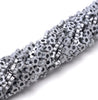 6X2MM Matte Silver Hematite Gemstone Flower Loose Beads 16 inch Full Strand (80000305-A48)