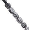 8X7MM Black Hematite Gemstone Buddha Head Loose Beads 16 inch Full Strand (80000328-A45)