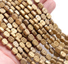 8X7MM Matte Gold Hematite Gemstone Buddha Head Loose Beads 16 inch Full Strand (80000329-A45)