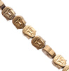 8X7MM Matte Gold Hematite Gemstone Buddha Head Loose Beads 16 inch Full Strand (80000329-A45)