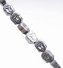 8X7MM Silver Hematite Gemstone Buddha Head Loose Beads 16 inch Full Strand (80000338-A45)