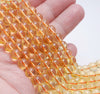 4MM Citrine Gemstone Round Loose Beads 15.5 inch Full Strand (80000423-A69)