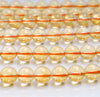 6MM Citrine Gemstone Round Loose Beads 15 inch Full Strand (80000424-A69)