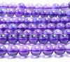10MM Amethyst Gemstone Round Loose Beads 7.5 inch Half Strand (80000429 H-A69)