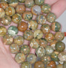10MM Rhyolite Gemstone Round Loose Beads 7.5 inch Half Strand (80000435 H-A69)