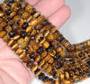 8X5MM Yellow Tiger Eye Gemstone Grade A Rondelle Loose Beads 16 inch Full Strand (80000488-A71)
