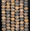 6X4MM Yellow Leopard Skin Gemstone Rondelle Loose Beads 16 inch Full Strand (80000546-A72)