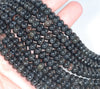 8X5MM Black Agate Gemstone Rondelle Loose Beads 16 inch Full Strand (80000550-A72)