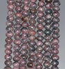 6X4MM Dark Pink Rhodonite Gemstone Rondelle Loose Beads 16 inch Full Strand (80000554-A73)