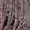 6X4MM Dark Pink Rhodonite Gemstone Rondelle Loose Beads 16 inch Full Strand (80000555-A73)