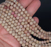 4MM Light Pink Rhodonite Gemstone Round Loose Beads 15.5 inch Full Strand (80000560-A73)