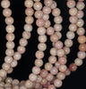 4MM Light Pink Rhodonite Gemstone Round Loose Beads 15.5 inch Full Strand (80000560-A73)