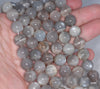 12MM Grey Moonstone Gemstone Grade AB Round Loose Beads 15.5 inch Full Strand (80000868-A79)