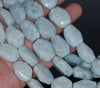 24X18-19X14MM Aquamarine Gemstone Grade AA Faceted Nugget Loose Beads 15.5 inch Full Strand (80001538-A100)