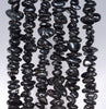 5-6MM Black Tourmaline Gemstone Pebble Nugget Chip Loose Beads 16 inch (80001739 H-A15)