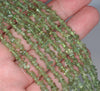 5-6MM Peridot Gemstone Pebble Nugget Chip Loose Beads 34 inch (80001748-A15)