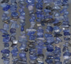 7-8MM Tanzanite Gemstone Pebble Nugget Chip Loose Beads 16 inch (80001797 H-A18)