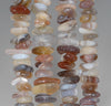 10-12MM Bostwana Agate Gemstone Stick Slice Loose Beads 15.5 inch Full Strand (80001811-A19)