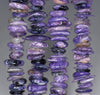 10-12MM Charoite Gemstone Rondelle Slice Chip Loose Beads 16 inch (80001820-A21)
