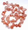9-11MM Sunstone Gemstone Pebble Nugget Granule Loose Beads 7.5 inch Half Strand (80001840 H-A20)