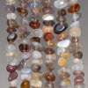 8-9MM Bostwana Agate Gemstone Pebble Nugget Granule Loose Beads 16 inch Full Strand (80001854-A25)