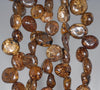 10-11MM Bronzite Gemstone Pebble Nugget Chip Loose Beads 7.5 inch (80001898 H-A29)