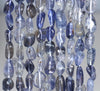 6-7MM Iolite Gemstone Pebble Nugget Granule Loose Beads 7.5 inch Half Strand (80001955 H-A31)