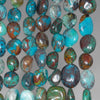 8-9MM Chrysocolla Gemstone Pebble Nugget Granule Loose Beads 7.5 inch Half Strand (80001963 H-A30)