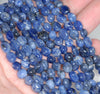7-8MM Dumortierite Gemstone Pebble Nugget Granule Loose Beads 15.5 inch Full Strand (80001969-A30)