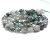 7-8MM Golden Rutilated Quartz Gemstone Pebble Nugget Granule Loose Beads 16 inch Full Strand (80001972-A30)