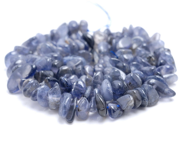 7-8MM Iolite Gemstone Pebble Nugget Chip Loose Beads 15.5 inch (80002073-A9)