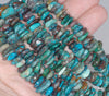 10-12MM Chrysocolla Gemstone Rondelle Slice Loose Beads 16 inch Full Strand (80002149-A5)