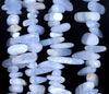 14-18MM Chalcedony Blue Lace Agate Gemstone Stick Pebble Chip Loose Beads 16 inch (80002167-A35)