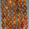 8-9MM Natural Red Agate Gemstone Pebble Nugget Granule Loose Beads 15.5 inch Full Strand (80002174-A2)