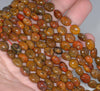 8-9MM Natural Red Agate Gemstone Pebble Nugget Granule Loose Beads 15.5 inch Full Strand (80002174-A2)
